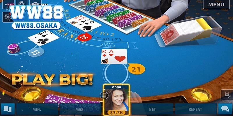 Hình thức cá cược Blackjack 3D và những tính năng nổi bật tại WW88